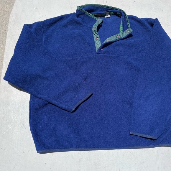 Men's Layers Sweater Blue Pullover NO SIZE Baselayer Camp Hike Outdoor PolarTec - Picture 6 of 13